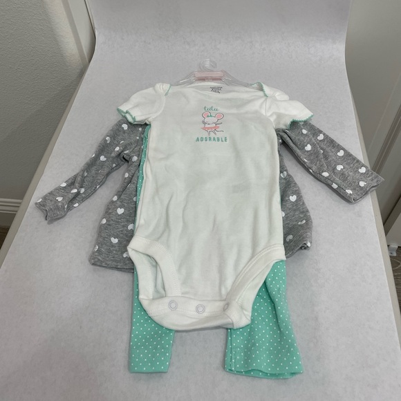 Carter's Three Piece set 6 months Mouse - Picture 1 of 7